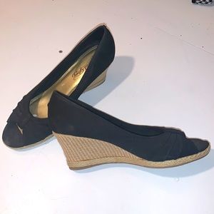 Faded Glory peep-toe wedge sandals